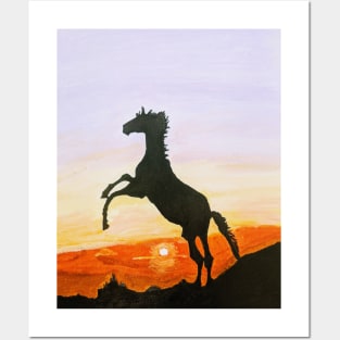 Horse Silhouette Posters and Art